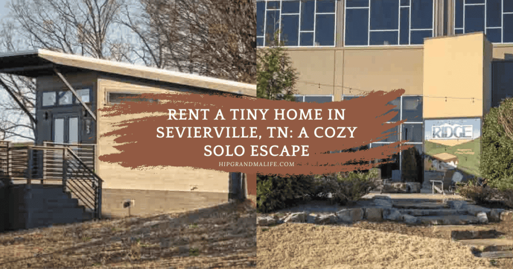 Tiny home in Sevierville, TN, ideal for solo travelers seeking a cozy and affordable escape; features modern design, outdoor seating, and scenic surroundings for relaxing getaways.