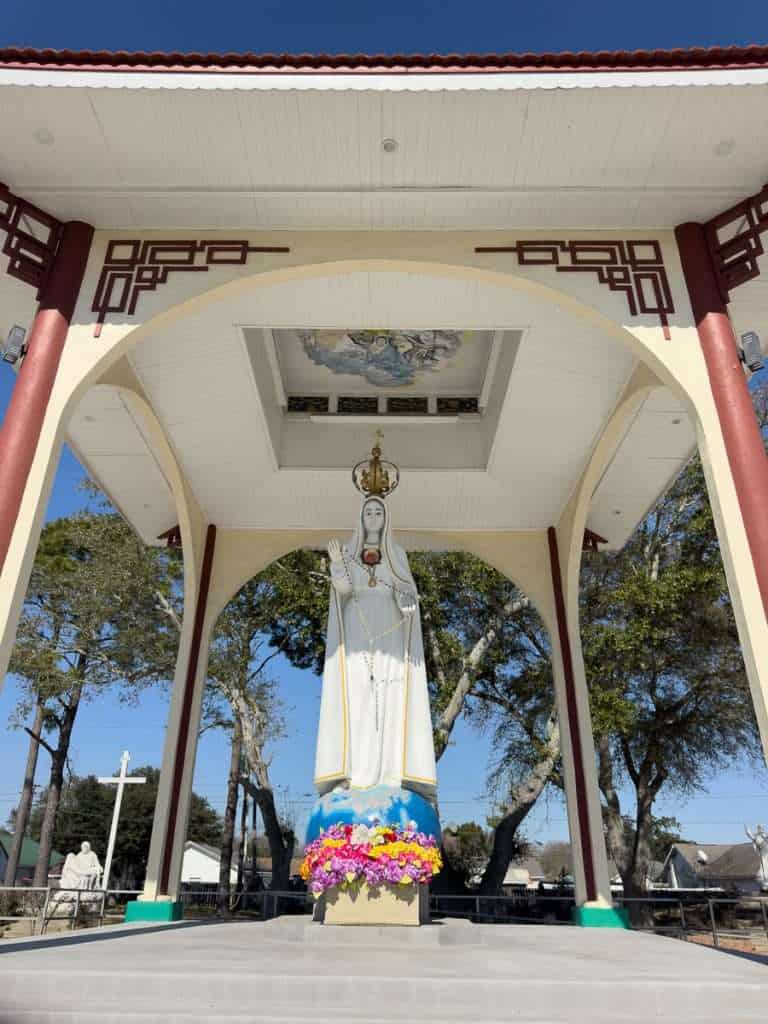 Big Mary statue at Queen of Peace Shrine in Port Arthur Texas