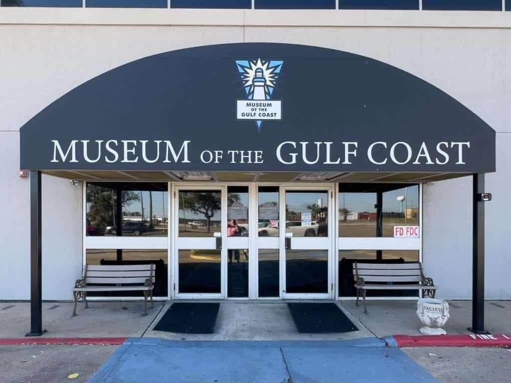 Entrance to Museum of the Gulf Coast in Port Arthur Texas