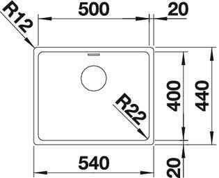 ⁦כיור בלאנקו קלרון 500if⁩ – תמונה ⁦2⁩