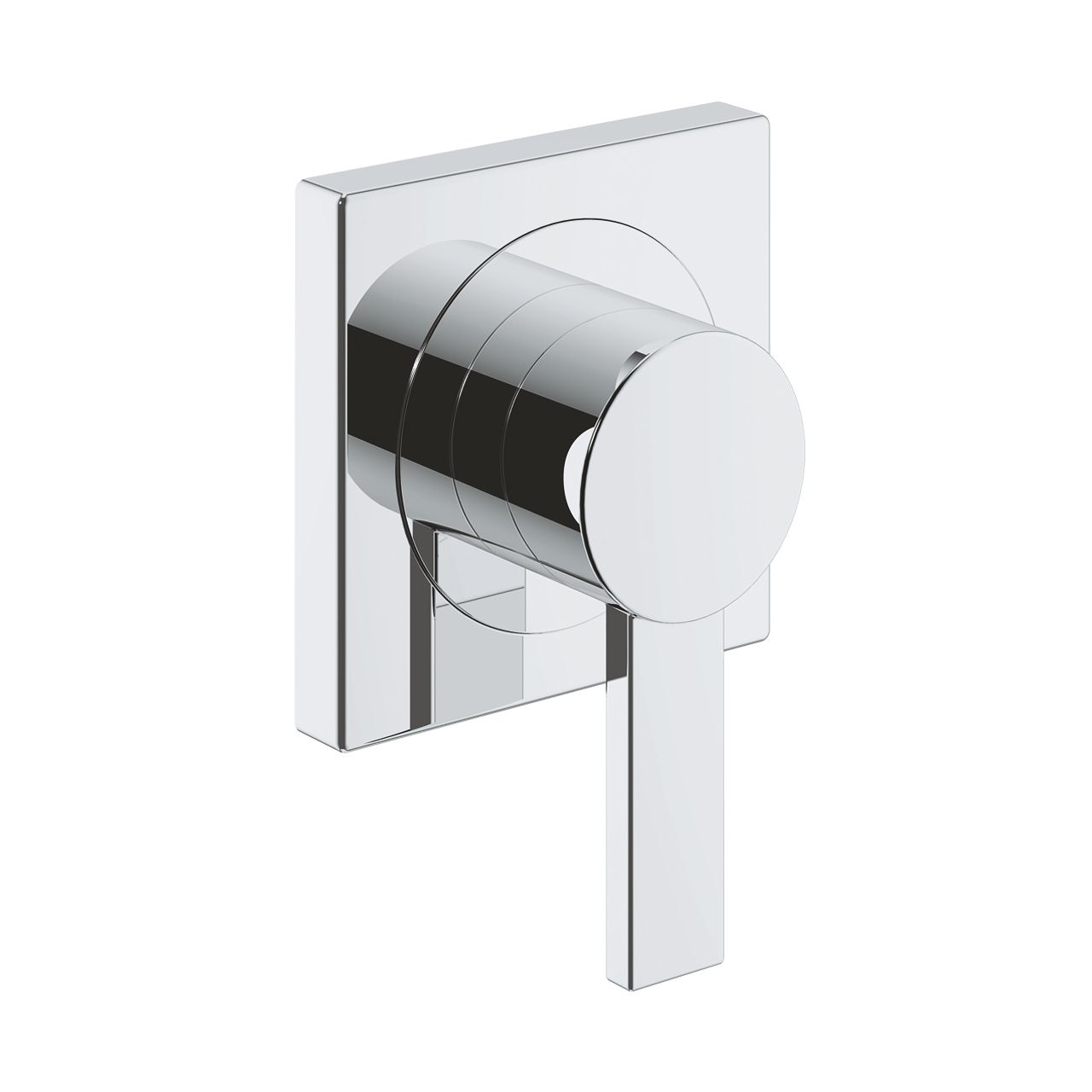 אינטרפוץ GROHE עם ידית מנוף בגימור כרום עם עומק התקנה מתכוונן ומגן מתכת