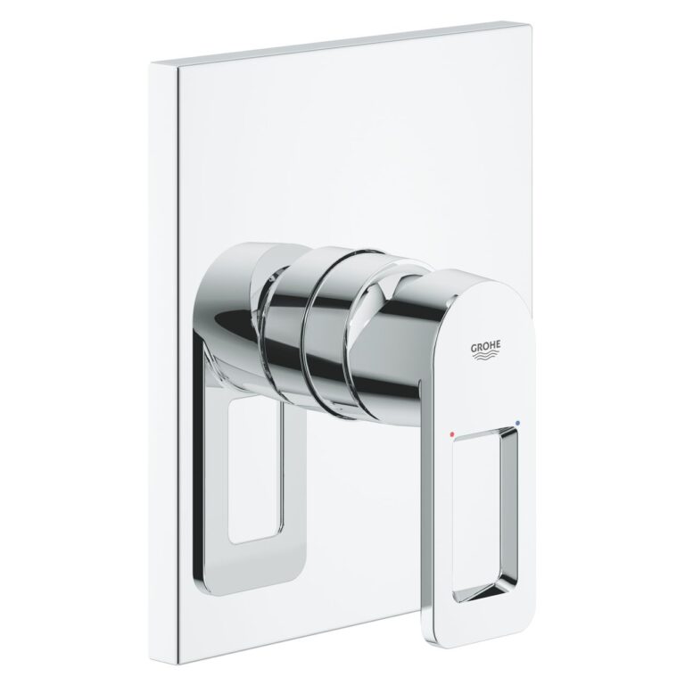 ערכה חיצונית לאינטרפוץ 3 דרך GROHE QUADRA דגם 19455000 בגימור ניקל מבריק Chrome תוצרת גרמניה