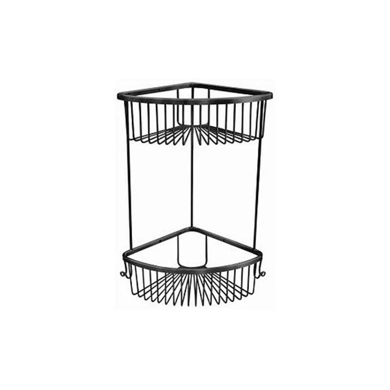 סבונייה רשת פינתית במידות 22x22x38 ס"מ - סבונייה פינתית לאחסון מוצרי רחצה במקלחון