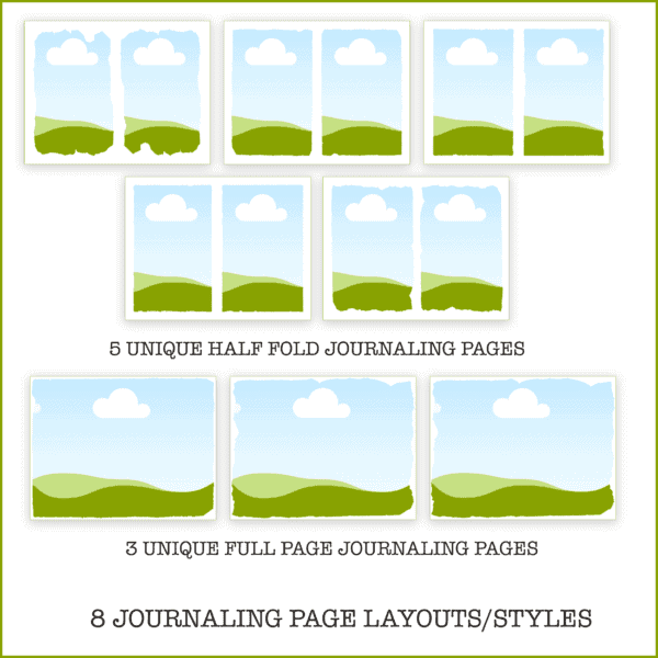 canva frames template for junk journal kit