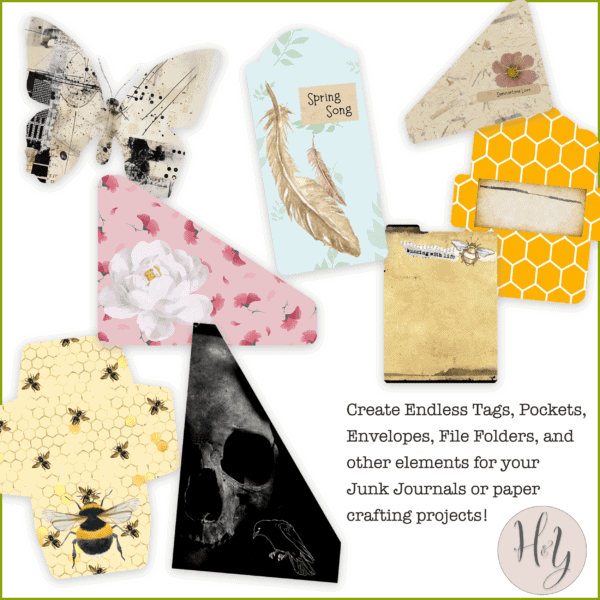 canva templates junk journal kit