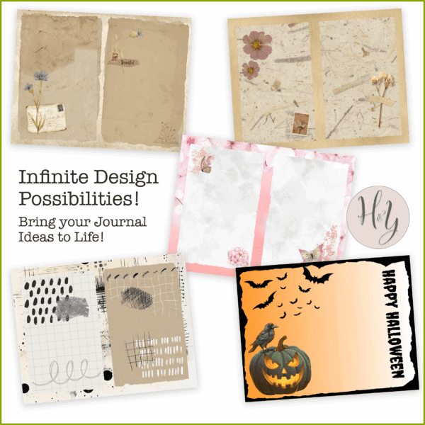 canva templates junk journal kit