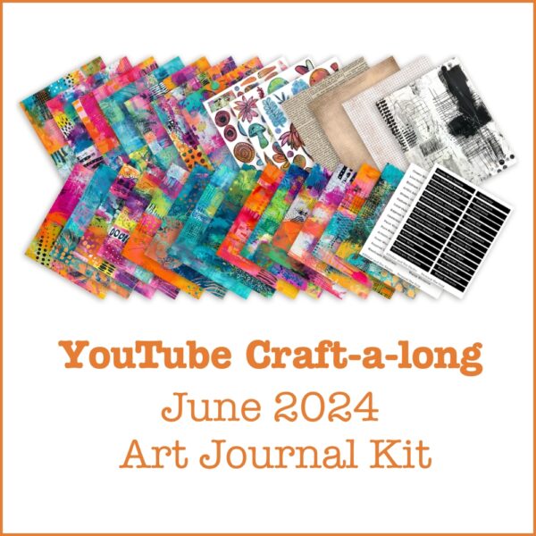 June 2024 Mini Art Journal Kit - Colorful Play