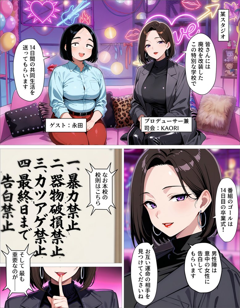 ギャル上等〜「セックスOK」の恋愛リアリティーショーで童貞が巨根無双する話〜 hitomiエロ漫画raw(同人誌)無料サンプル画像011