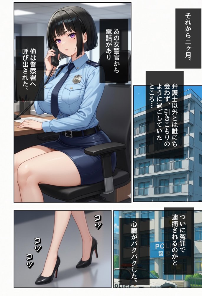 強気な裏アカ警察官、潮だくセックスで二か月後に分からされる話
