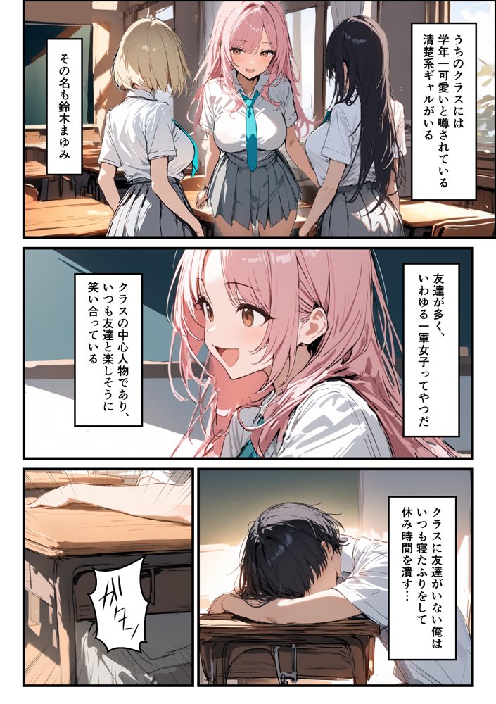 好きなギャルに誤送信したら、実はハメ撮りされるのが好きなドМ変態女だった話 hitomiエロ漫画raw(同人誌)無料サンプル画像002