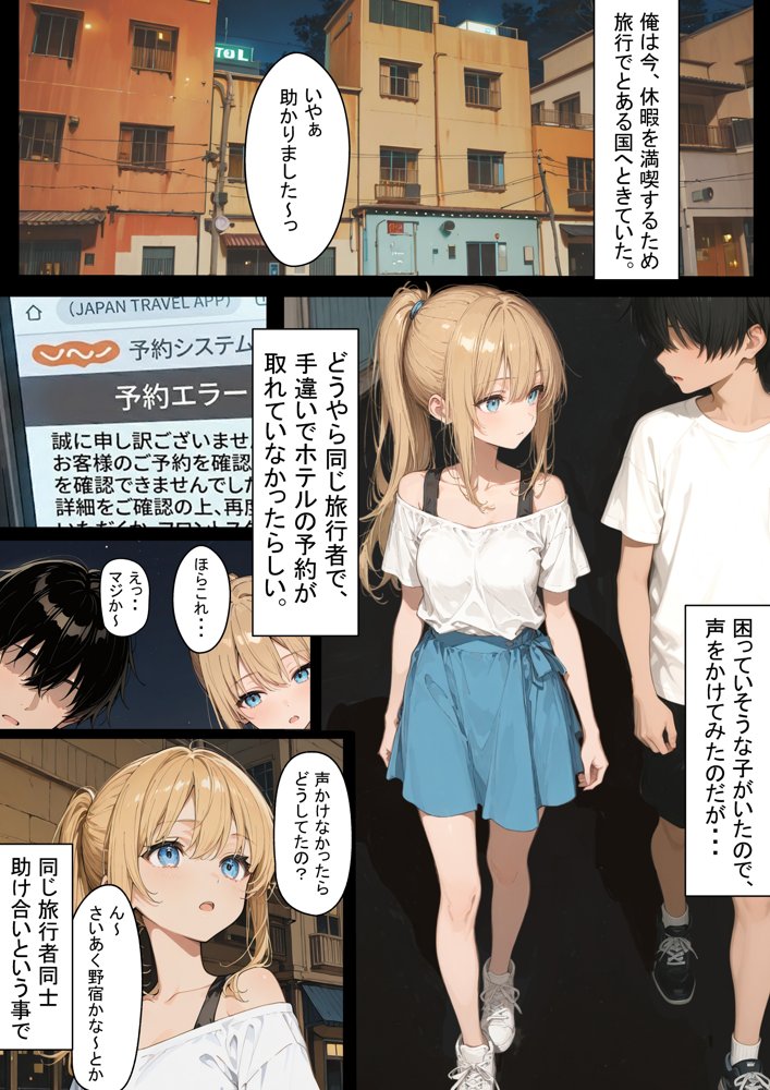 旅先でやっちゃった hitomiエロ漫画raw(同人誌)無料サンプル画像001