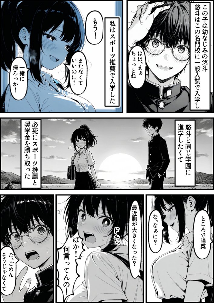 実録巨乳に悩む水泳部AVデビュー幼なじみの隣でマッサージに溺れて hitomiエロ漫画raw(同人誌)無料サンプル画像004
