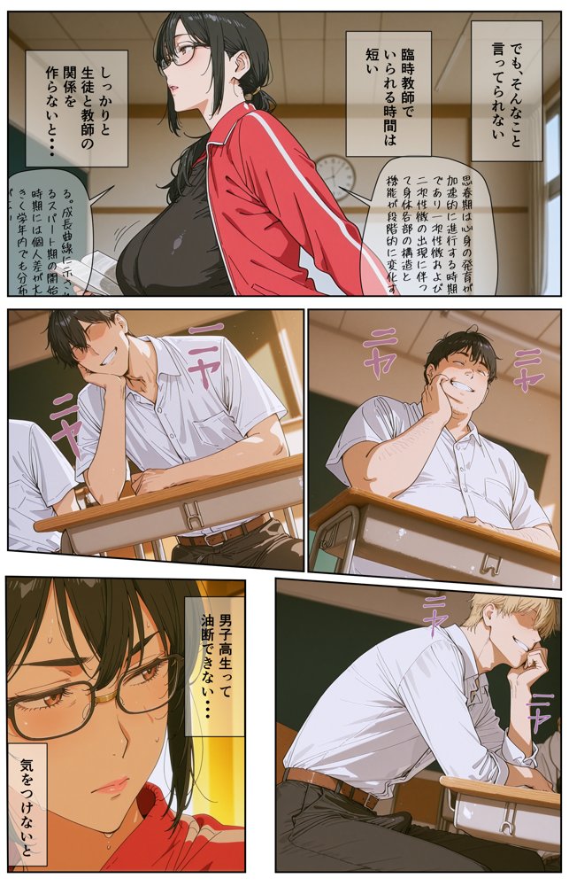 ダサジャージ女教師メス化授業 hitomiエロ漫画raw(同人誌)無料サンプル画像016