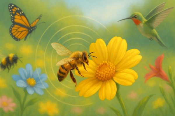 Flowers here the buzz