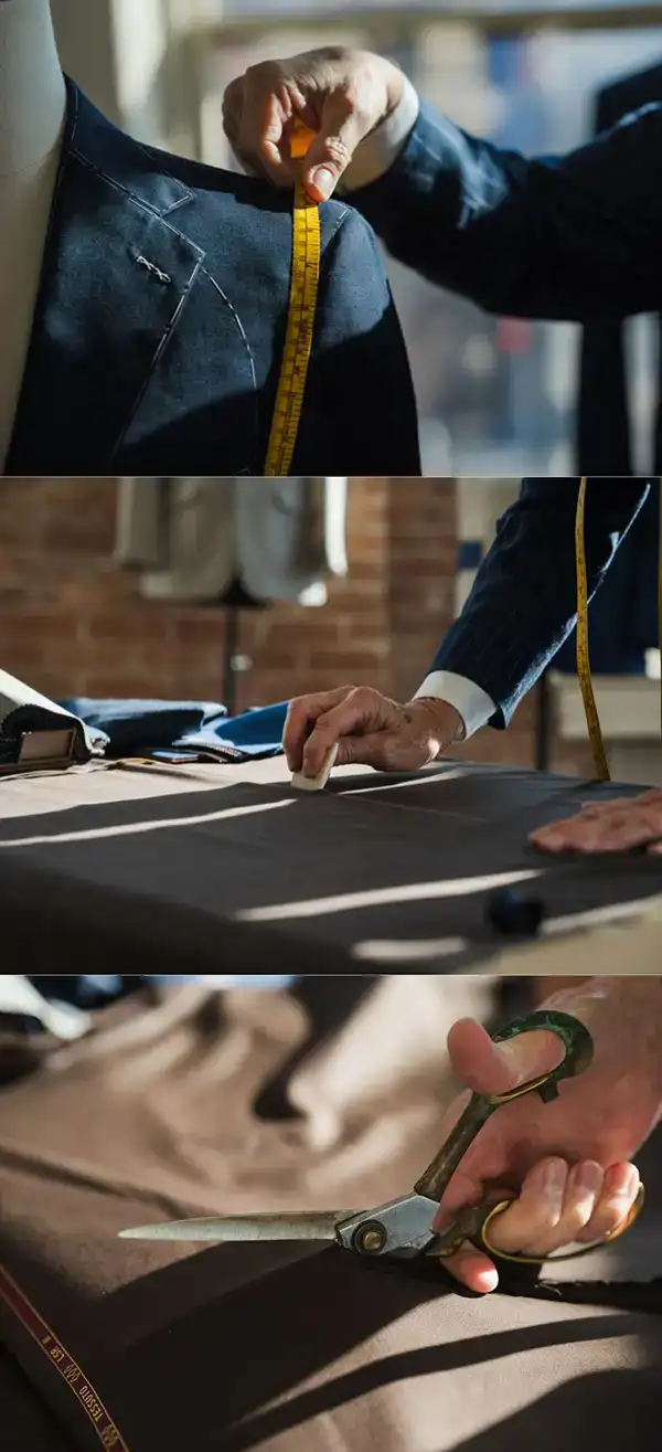 Expert tailoring and pattern making services for custom clothing. Precision and craftsmanship at H.M.