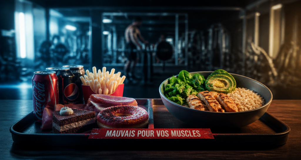 Aliments mauvais pour les muscles : 5 ennemis qui freinent votre progression