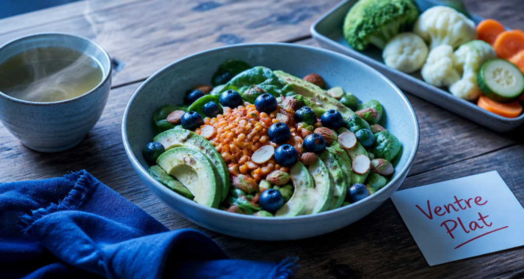 12 aliments pour perdre du ventre : stratégie nutritionnelle pour déstocker durablement