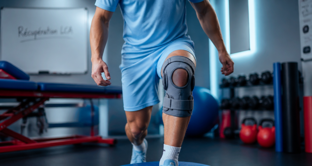 Rupture du ligament croisé : délais de récupération et étapes clés du retour au sport