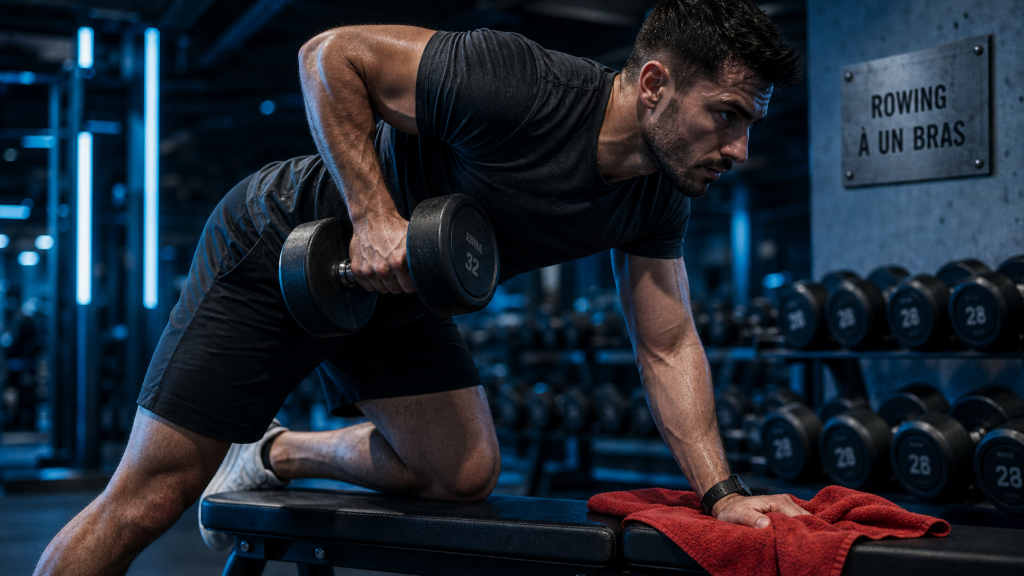 Rowing haltère : guide technique pour muscler votre dos en toute sécurité