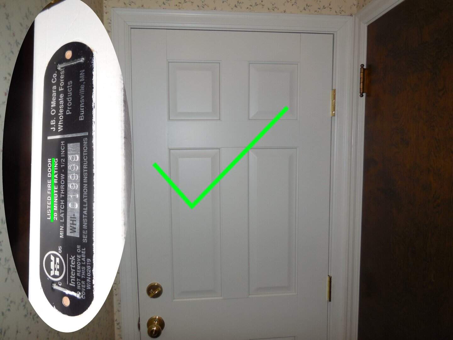 Six Panel Fire Door