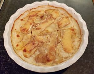 Perfectly baked smoked brie potatoes au gratin