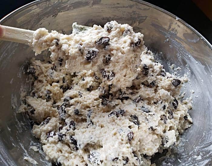 Thick irish soda bread batter