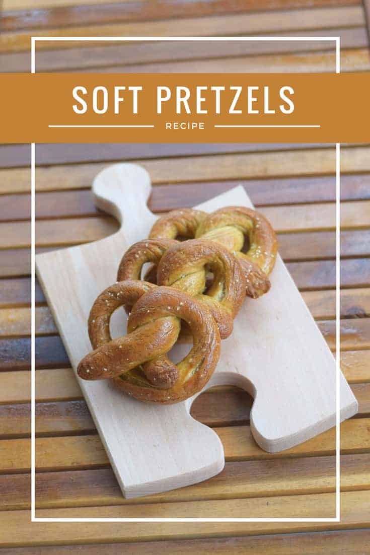 Easy homemade soft pretzel recipe from scratch. Enjoy making this snack with kids