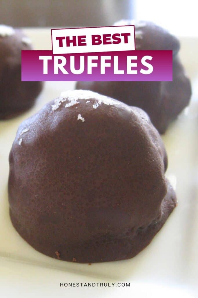 Image shows close-up picture of perfect truffles.