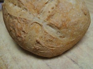 Image shows bread loaf.