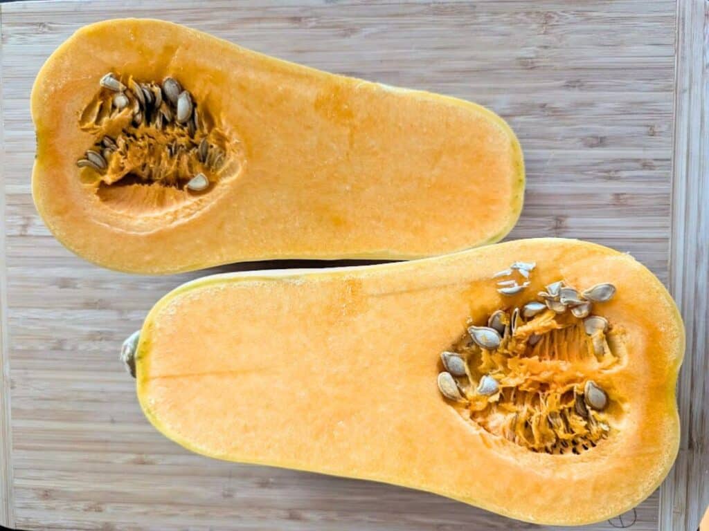 Image shows butternut squash.