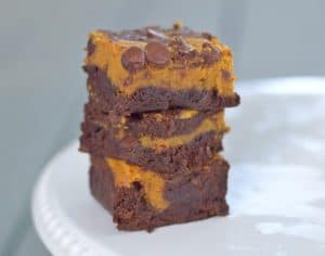 Easy pumpkin swirl brownies recipe from scratch