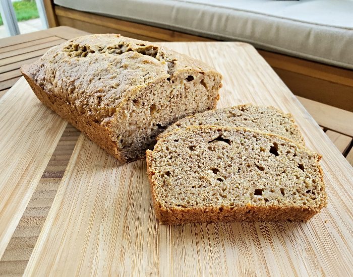 Slices of zucchini bread
