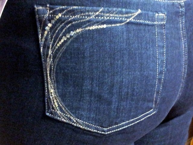 Blinged out pocket detailing