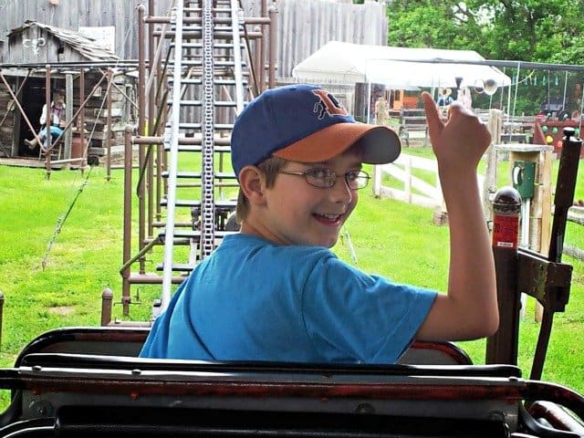 Ready to ride the roller coaster at Wild West Town