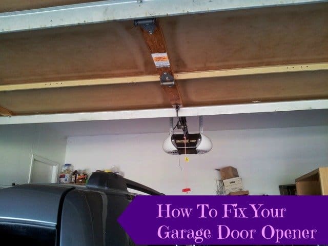 How to reengage your garage door opener