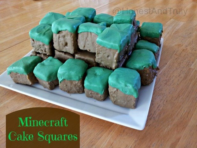 Minecraft Cake Squares tutorial