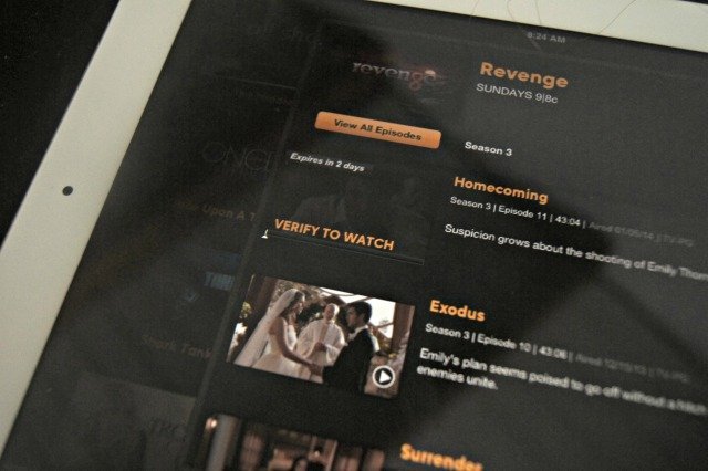 ABC shows less than a week old require verification to watch