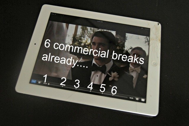 Streaming has 6 commercial breaks per hour show