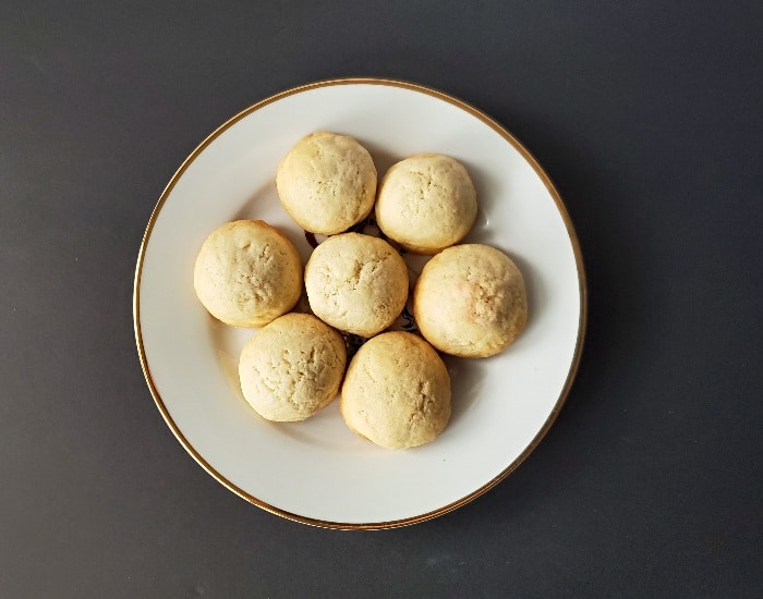 Plate of cherry surprise cookies