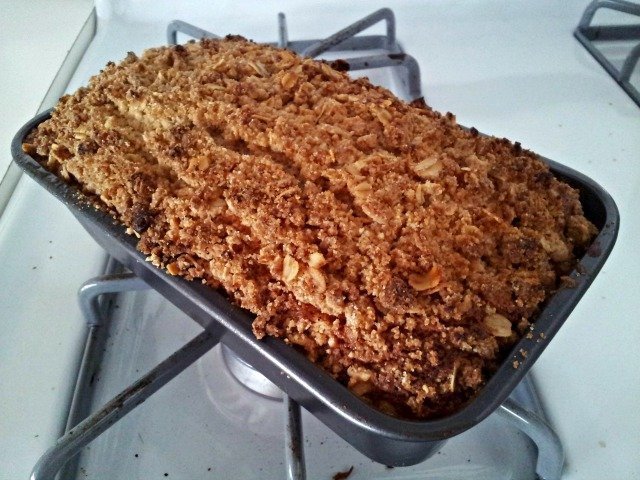 Perfectly baked cherry streusel quick bread