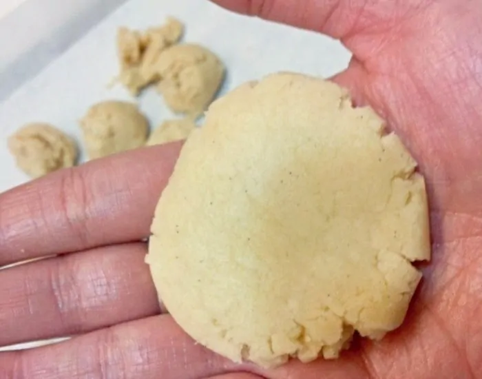 flatten dough into a circle