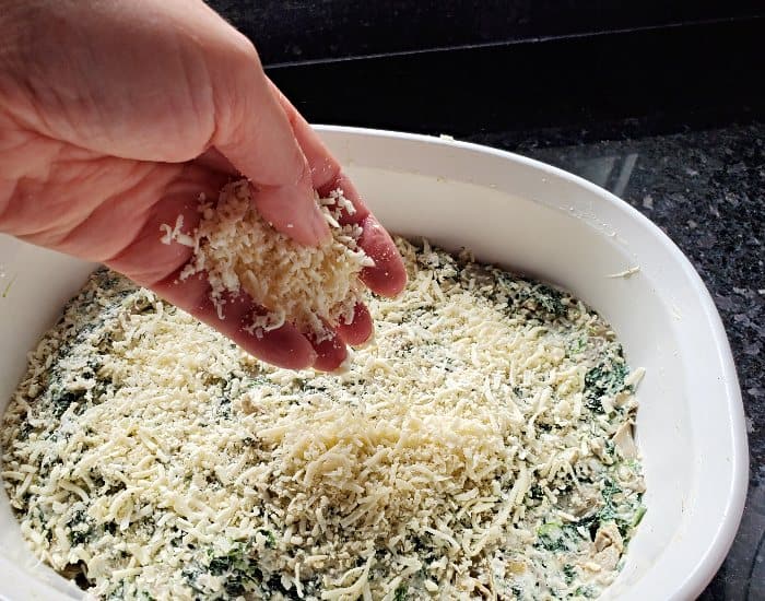 Add cheese to top