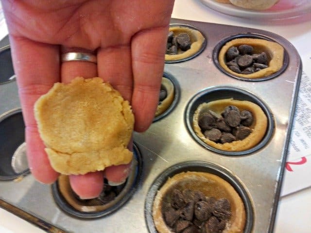 Make a lid for your treasure box cookies from more dough