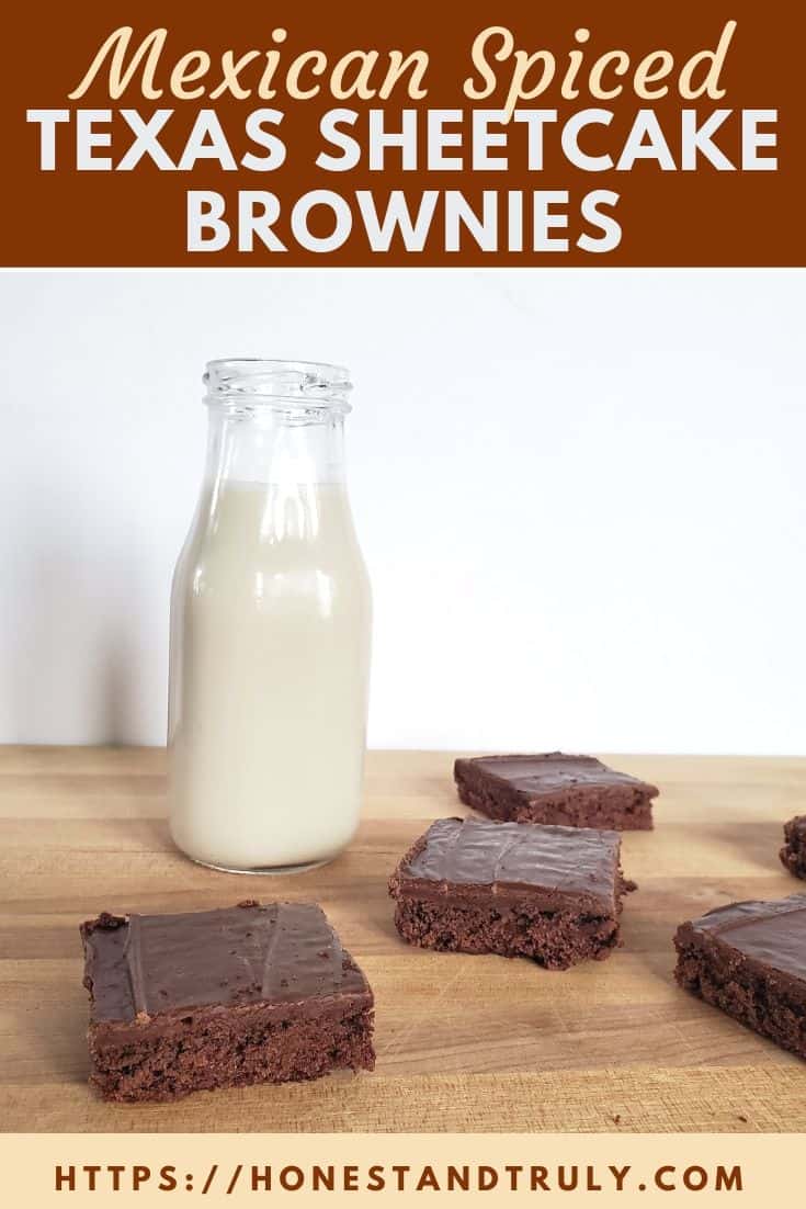 Mexican sheetcake brownies
