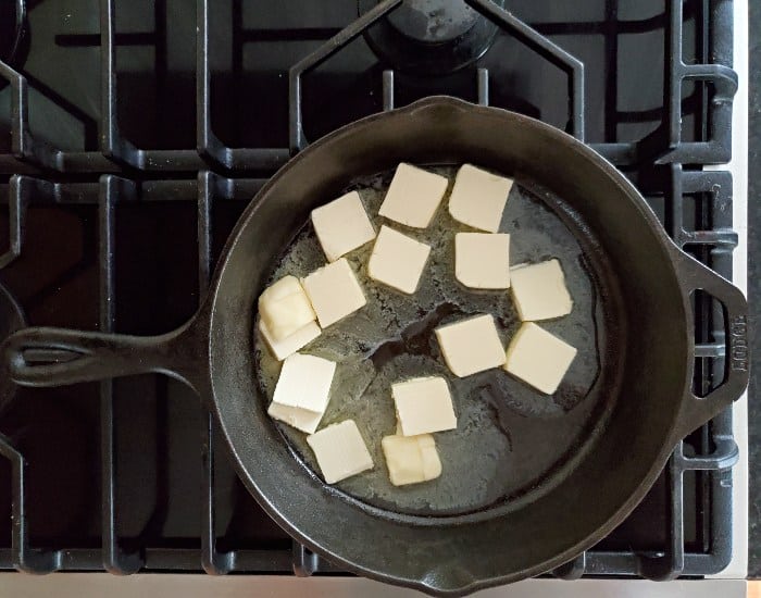 Melt butter in skillet
