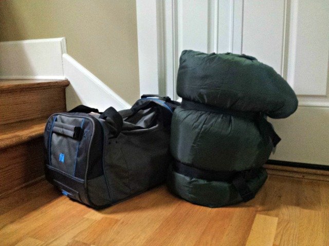 Packing for camp should not be bigger than a duffel bag