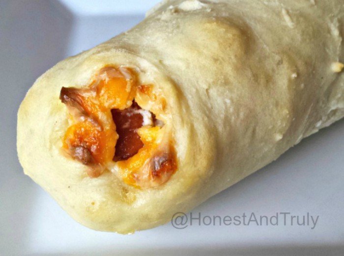 Easy kid friendly cheesy stuffed bagel dogs recipe