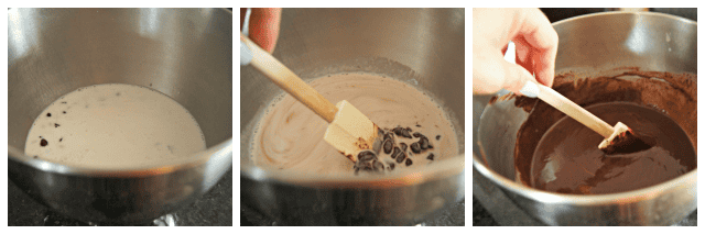 Easy steps to make ganache