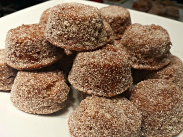 Baked apple cider donut holes