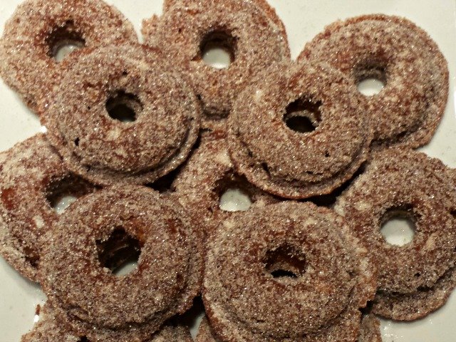 Baked mini apple cider donuts